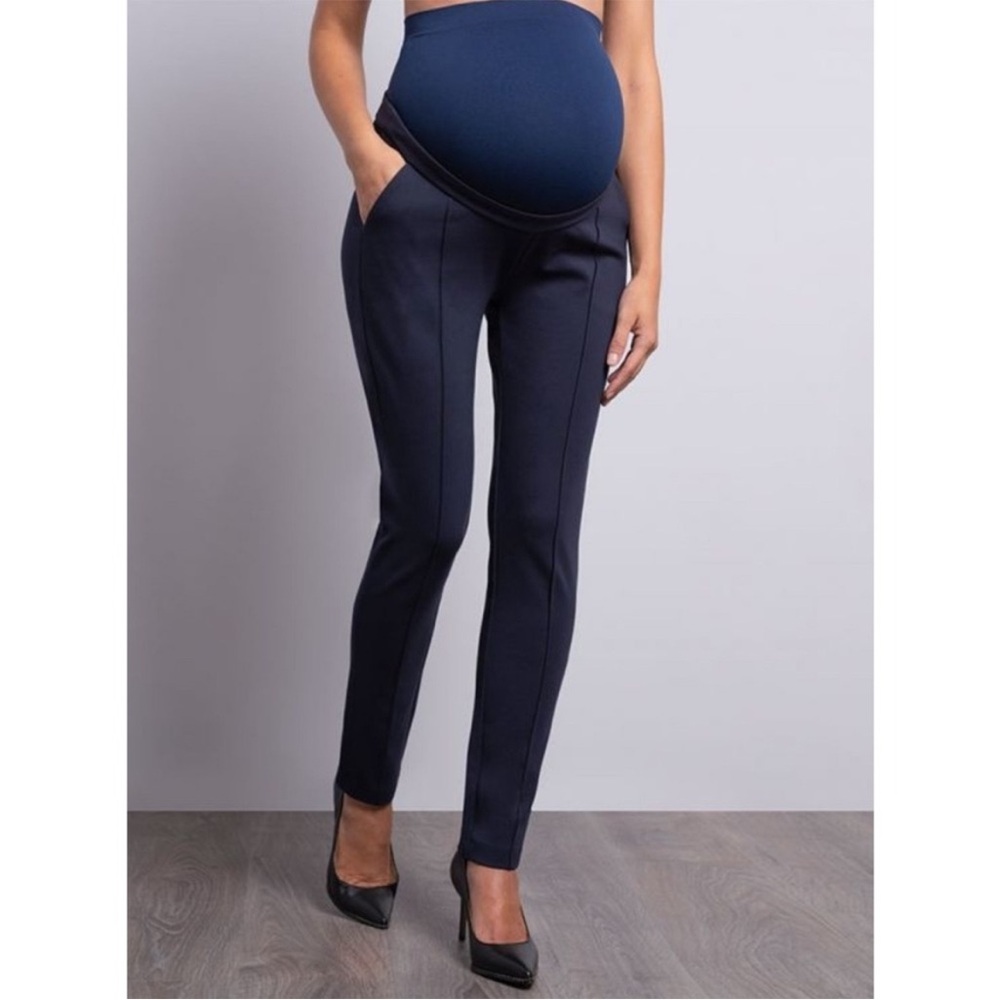 Seraphine Navy Maternity Trousers